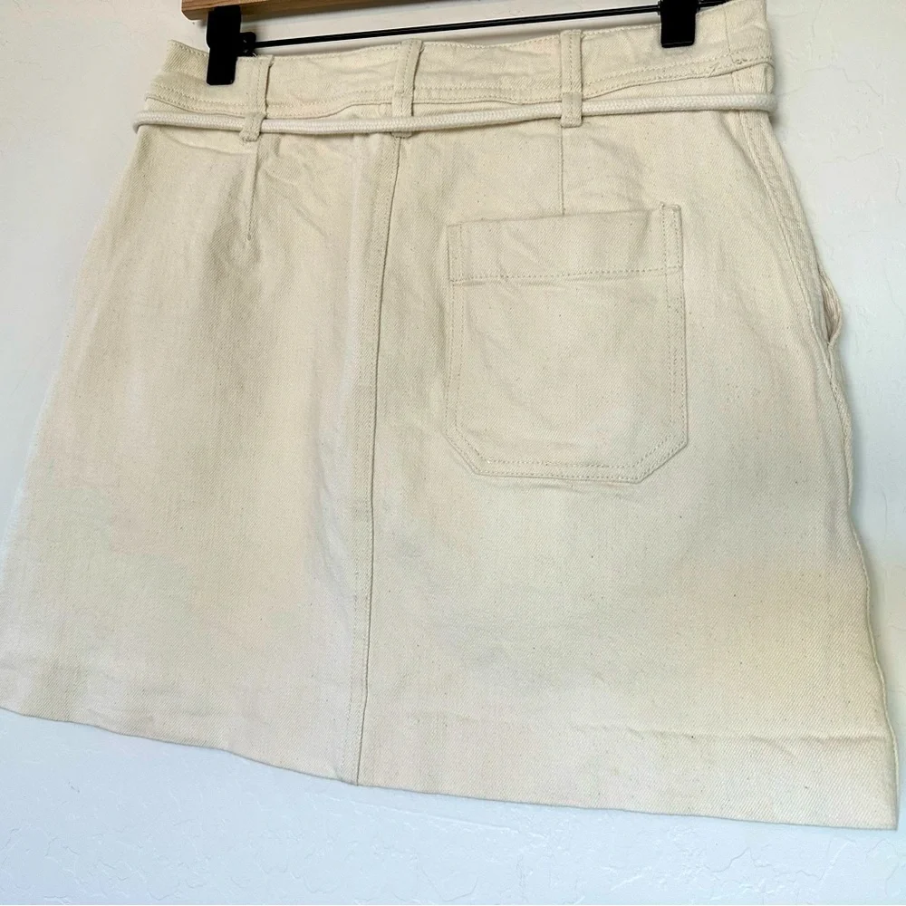 Madewell A-Line Mini Skirt. Rope Tie Belt Size:0. Excellent condition - Picture 6 of 10